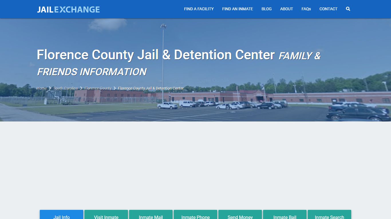 Florence County Jail & Detention Center SC | Booking, Visiting, Calls ...